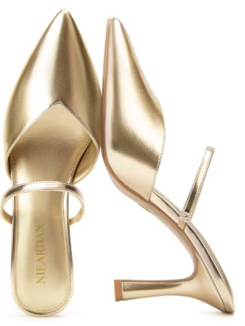 Women's Mules Heels Pointed Toe Pumps Stiletto Heeled Sandals
